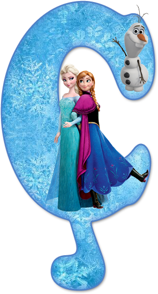 Alfabeto De Ana, Elsa Y Olaf De Frozen - Disney Movie Frozen Anna Elsa Blonde Braid Cosplay (310x576), Png Download