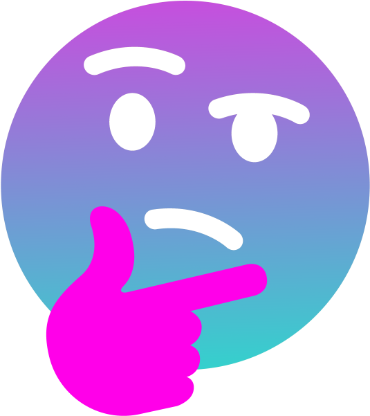 Asthethink Discord Emoji - Thinking Meme (600x600), Png Download