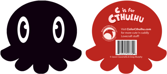 C Is For Cthulhu Plush (limited Edition Black) (600x277), Png Download