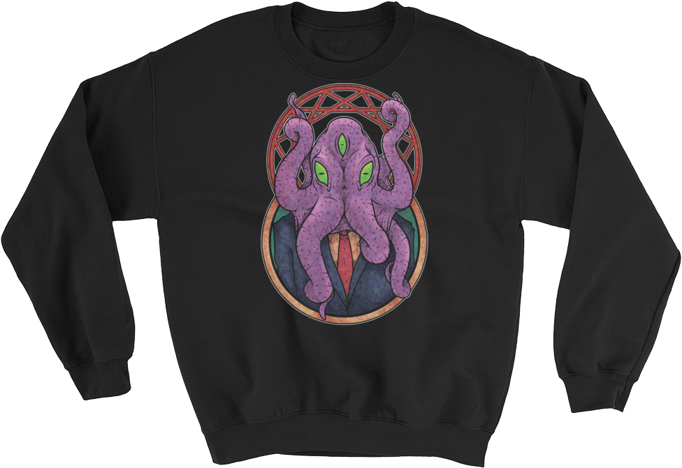 Cthulhu Attorney At Law Sweatshirt - Vaporwave Clothing Png (1000x1000), Png Download