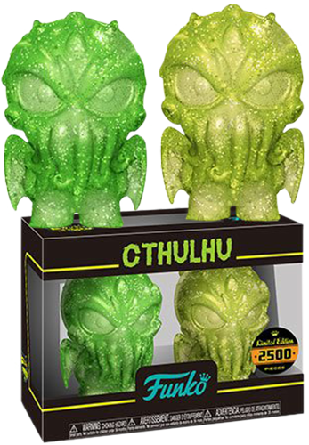 Cthulhu Yellow And Green Xs Hikari Vinyl Figure 2-pack - Funko (347x500), Png Download