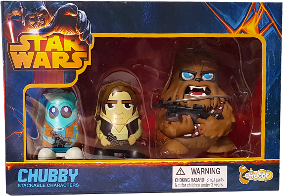 Chubby 3-pack Chewbacca - Star Wars (600x600), Png Download