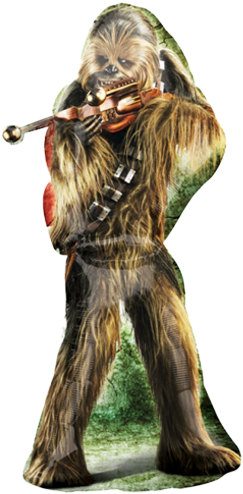 38" Star Wars Chewbacca Supershape Foil Balloon - Chewbacca Balloon (500x500), Png Download