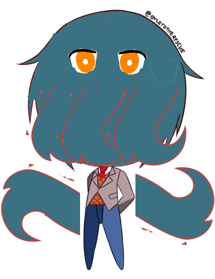 Functhulhu Himself Asked Me To Make Him A Ddlc Sprite - Doki Doki Literature Club! (900x687), Png Download