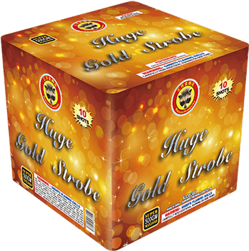 Ra53815 500 Gram Cake Huge Gold Strobe - Box (500x500), Png Download