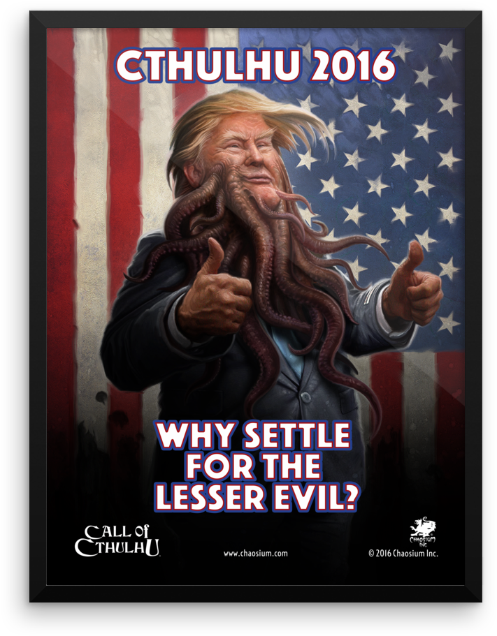 Trump For President - Trump Cthulhu (1000x1000), Png Download