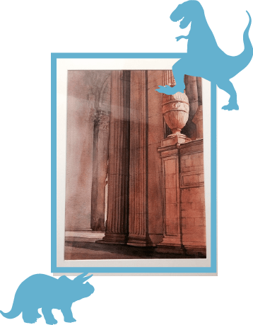 A Personalized Large Original Drawing By A Wonderfully - Plank (358x459), Png Download