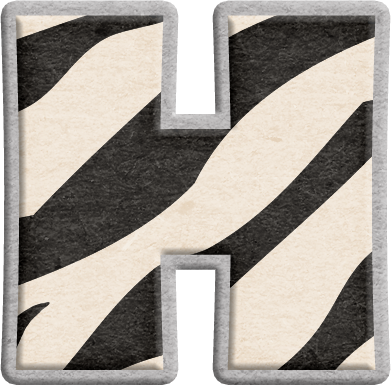 B *✿* Cebra H - Number (391x385), Png Download