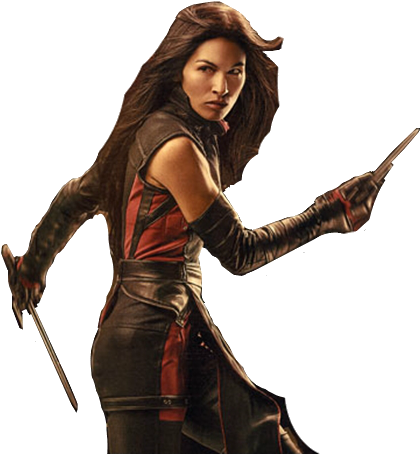 Image Free Png Elodie Yung Demolidor Netflix World - Woman Warrior (447x514), Png Download