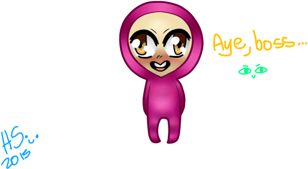 For Pink Guy Chibi - Pink Guy Chibi (720x480), Png Download