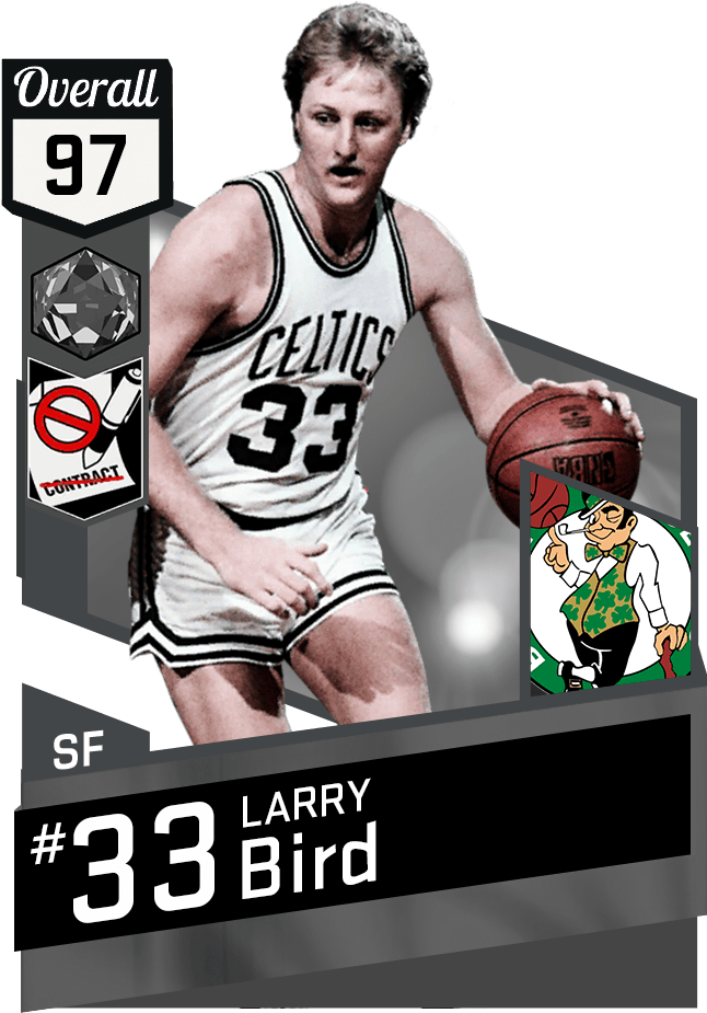 Larry Bird - Nba 2k17 Larry Bird (651x941), Png Download