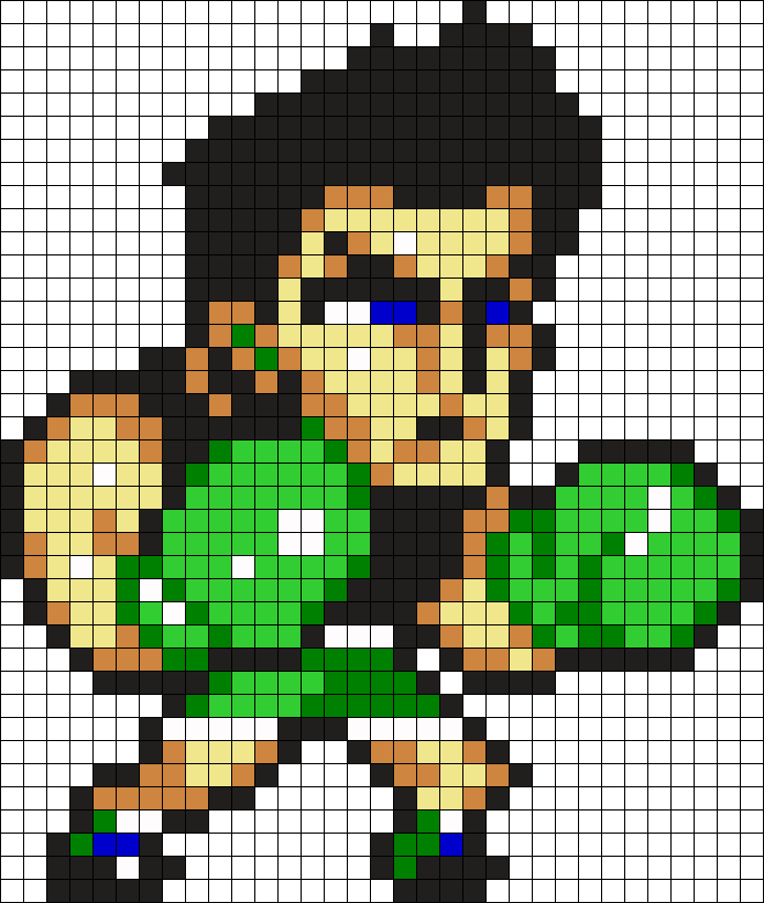 Little Mac Perler Bead Pattern / Bead Sprite - Little Mac Pixel Art (694x820), Png Download