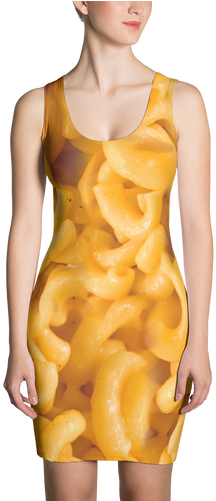 Women's Mac 'n Cheese Dress Halloween - Mac And Cheese Dress (500x500), Png Download