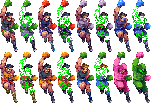 Super Smash Bros Pixel Art - Little Mac Colors Smash (520x356), Png Download