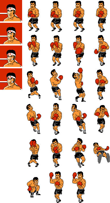 Piston Honda - Punch Out Piston Honda Sprites (388x713), Png Download