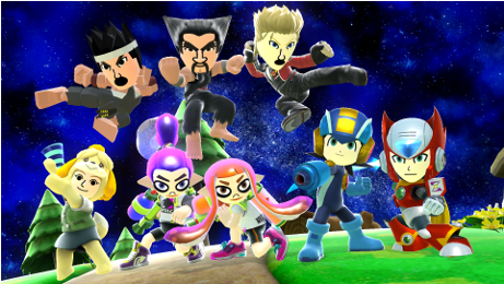 Mega Man, Little Mac, Pac-man And More New Challengers - Roll Mii Super Smash Bros (460x460), Png Download