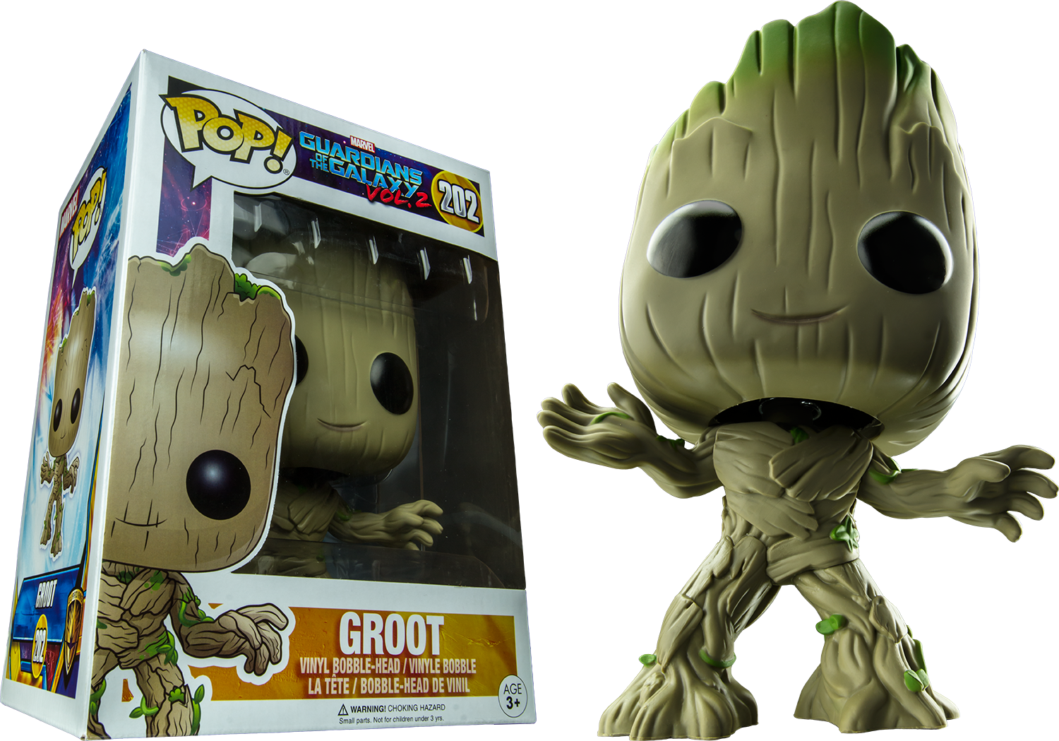 Funko Pop Marvel Guardians Of The Galaxy Vol 2 Groot (1500x1049), Png Download
