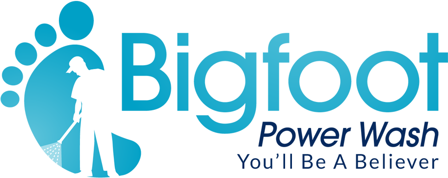 Bigfoot Power Washing - Graphic Design (1000x438), Png Download