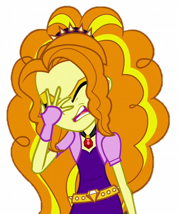 Adagio Dazzle, Cropped, Equestria Girls, Facepalm, - Mlp Eg The Adagio Png (749x896), Png Download