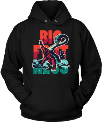 Bigfoot And Loch Ness Monster Myth Funny Hoodie - Dad - A Daughters First Love (390x390), Png Download