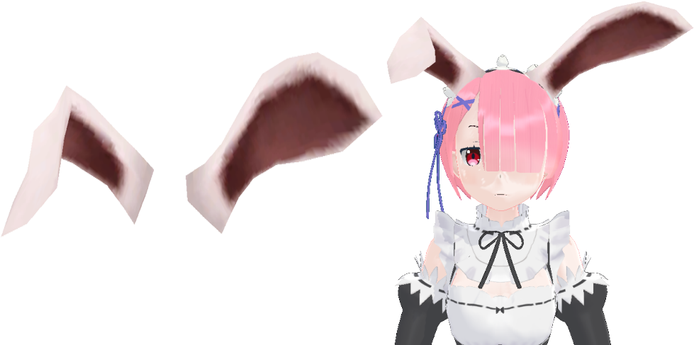 Rabbit Ears Png - Mmd Bunny Ears Dl (1000x490), Png Download