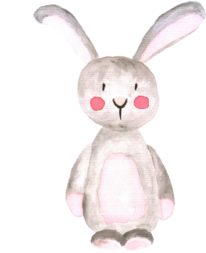 Stay Cute Rabbit Illustration Cartoon Decorative - Illustration (1024x1024), Png Download