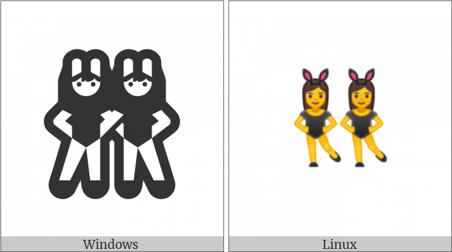 Woman With Bunny Ears On Various Operating Systems - Cartoon (900x506), Png Download