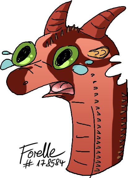 Draconequis Adopt - Cartoon (414x578), Png Download