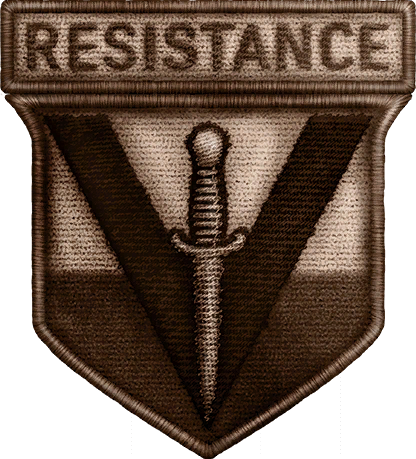 Resistance Division Bronze Wwii - Bronze (416x459), Png Download