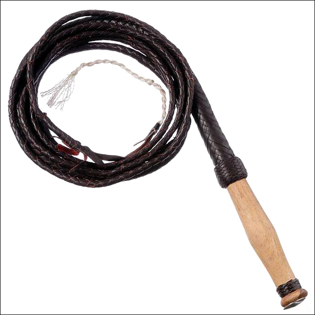 Whip Png Image Background - 12ft Tough-1 Swivel Wood Handle Hand Braided Leather (640x640), Png Download