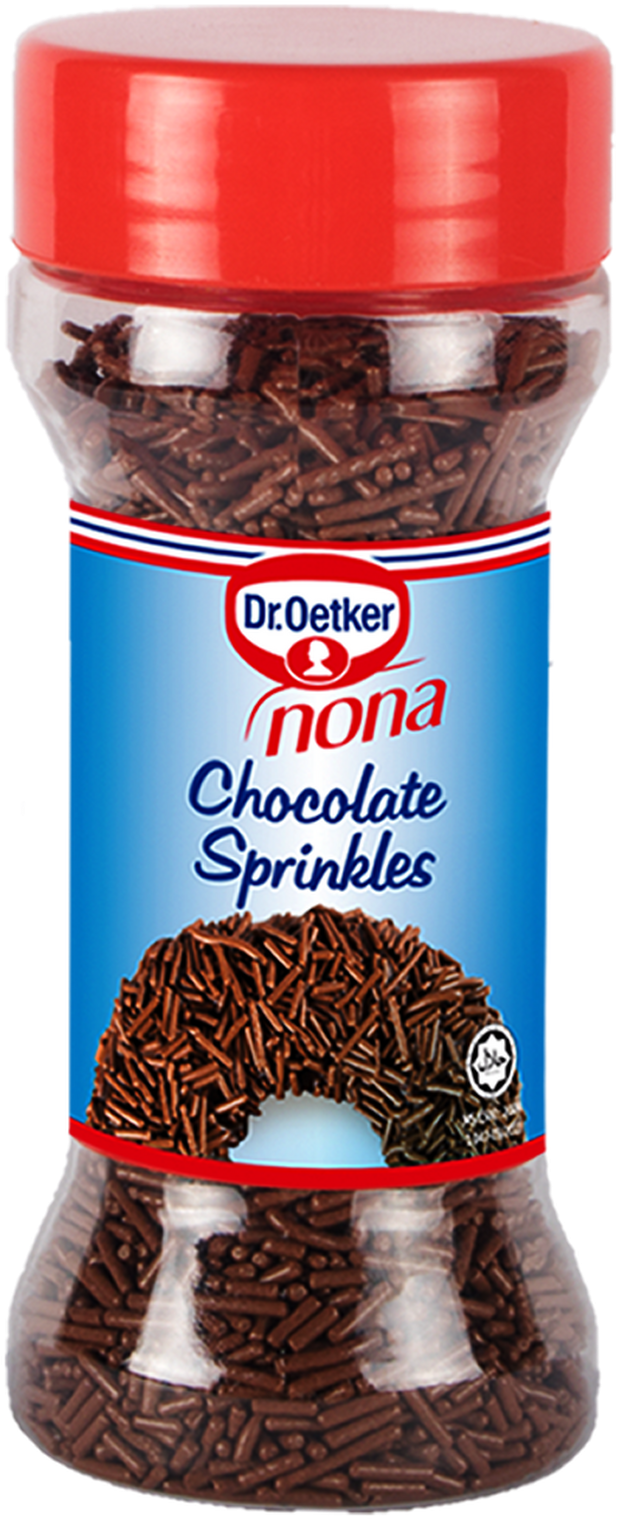Nona Chocolate Sprinkles 200gm (636x1551), Png Download