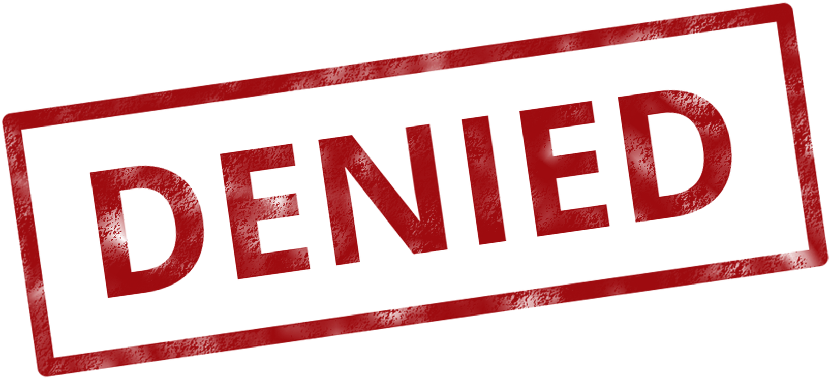 Denied Insurance Rejected Stamp - Law Denied (1920x1221), Png Download
