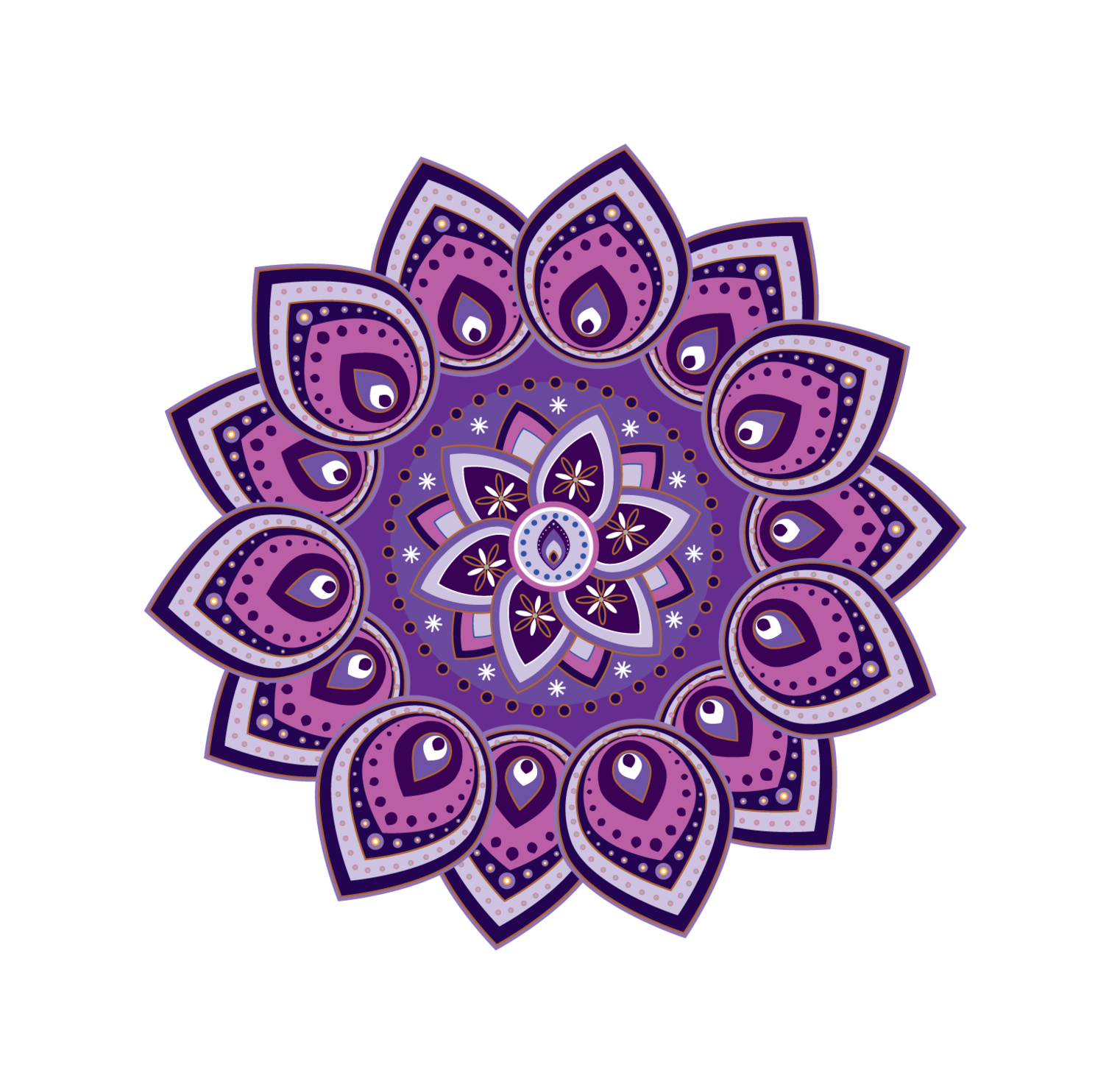 Earbuds Purple Mandala Dekaslides - Relaxing Coloring Book: Coloring Books For Adults Relaxation (2048x2048), Png Download