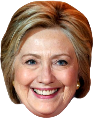 The Ways Clinton Or Trump Can Win The Election - Hillary Clinton Head Transparent (400x400), Png Download