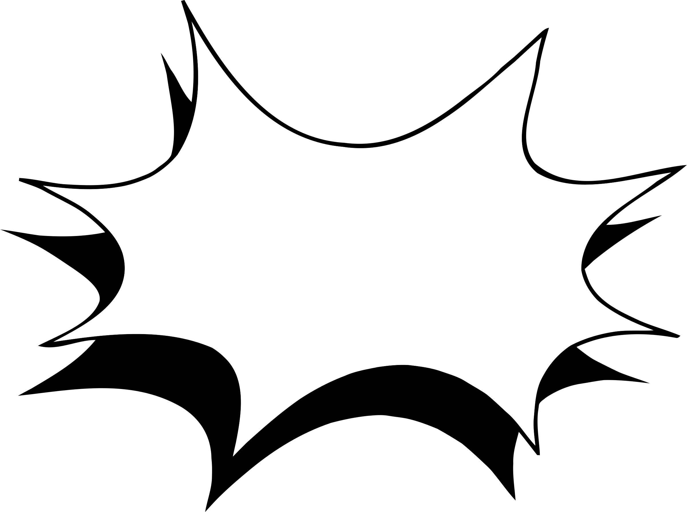 Starburst Transparent - Starburst Clipart (2400x1790), Png Download