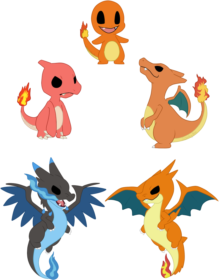 Charmander - Charizard (763x979), Png Download