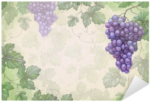 Artistic Background With Watercolor Illustration Of - Vino Veritas Tibet Silver Glass Dome Necklace Chain (400x400), Png Download