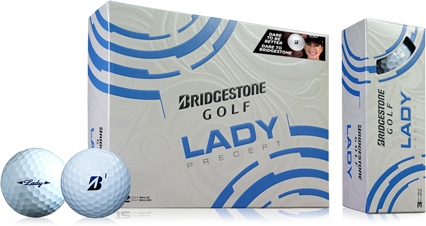 Bridgestone Bridgestone Lady Precept Golf Balls - White (933x520), Png Download