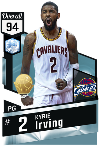 Kyrie Irving Diamond Card - Nba 2k17 Diamond Cards (325x475), Png Download
