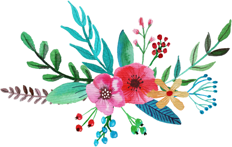 4 Cards - Flower Bouquet (800x508), Png Download