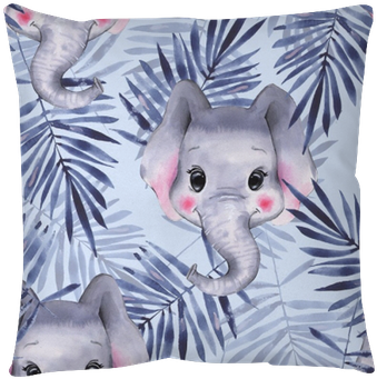 Cute Cartoon Illustration, Isolated On White Background - Palm Leaves Fabric - Palm Leaves And Toucan - Green (400x400), Png Download