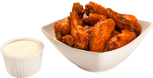 Chicken Wings Hot - 1 For 1 Pizza (600x311), Png Download