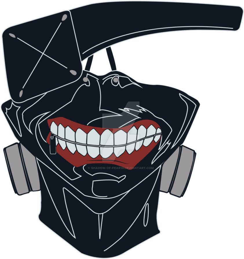 Tokyo Ghoul Vector - Tokyo Ghoul Mask Png (855x934), Png Download