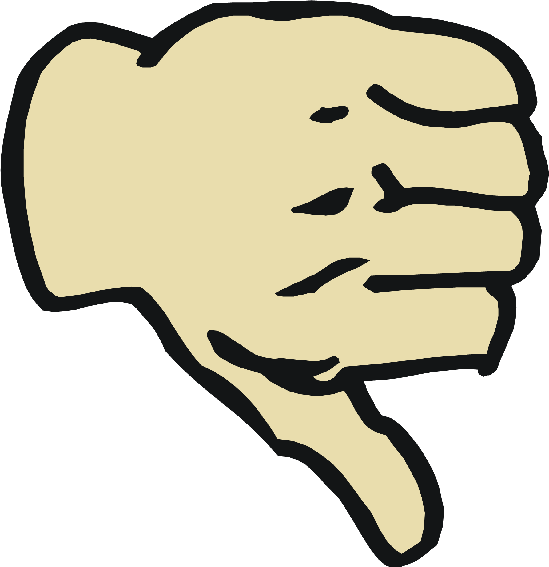 Thumbs Down To Arsonists - Thumbs Down Clipart (1816x2103), Png Download