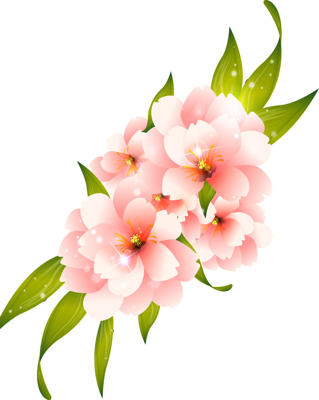 Download Pink Flower Vector Png PNG Image with No Background - PNGkey.com