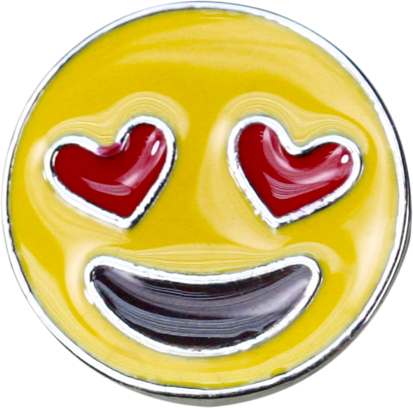 Diy Heart Eyes Emoji - Smiley (589x582), Png Download