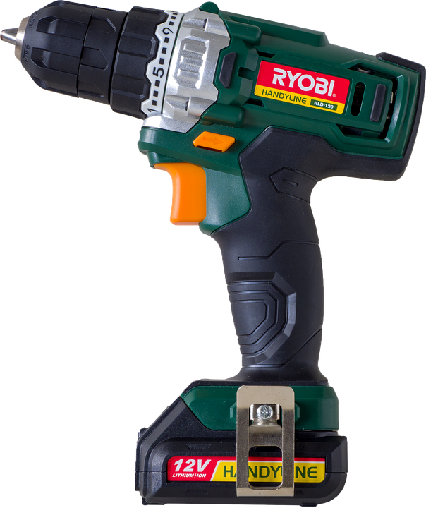 Drill, Tool, Screwdriver, Battery, Isolated, Cordless - Drill (604x720), Png Download