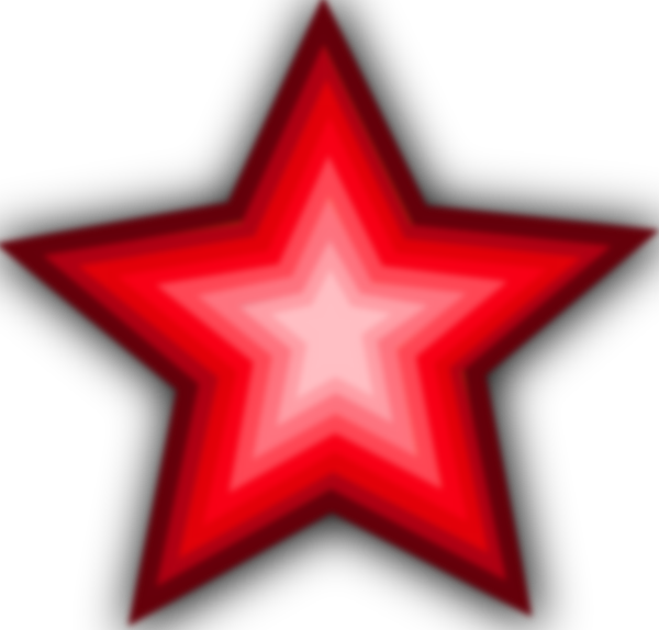 Red Star Border Clip Art Car Memes - Red Star Clipart (600x574), Png Download