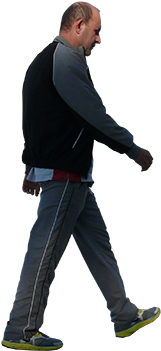 Person Walking Cut Out (350x350), Png Download