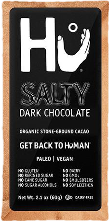 Hu Kitchen - Chocolate Bars - 2 - 1 Oz - Hu Dark Chocolate Bar Vegan Paleo Crunchy Mint 2.1 (325x556), Png Download